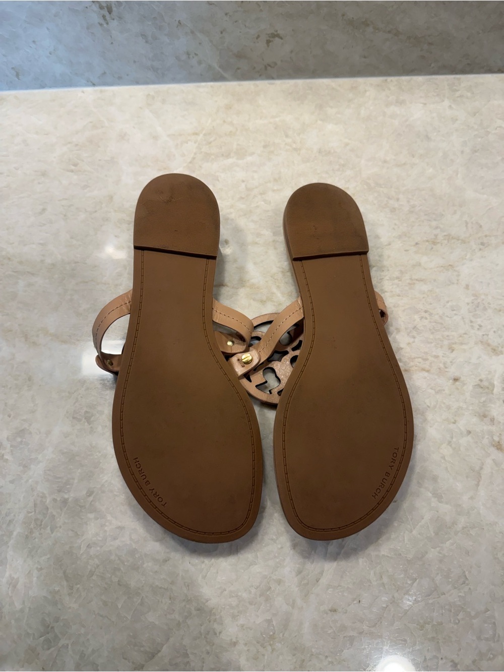 Tory Burch Miller Thong Sandal 9.5 Light Sand - Picture 4 of 15